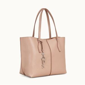 Tod’s Medium Leather Joy Bag in pink beige